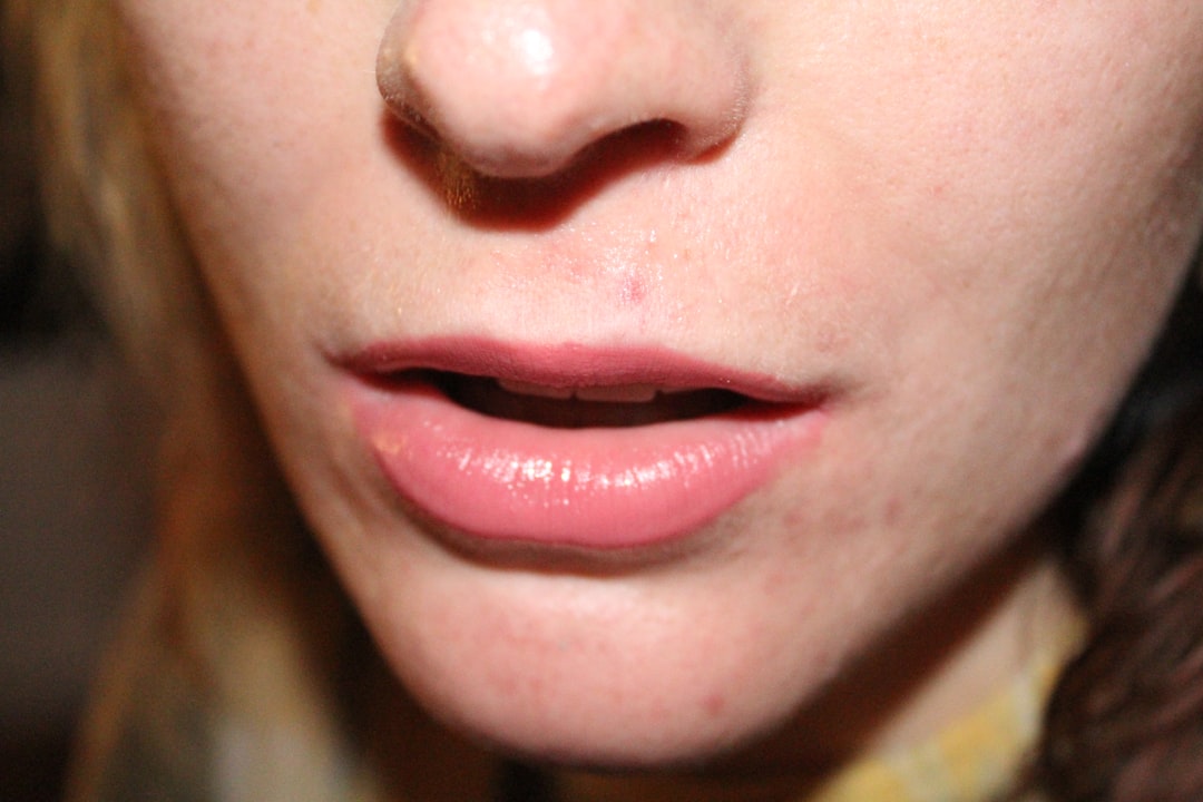 a close up of a woman's face